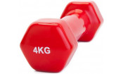 Набор гантелей обрезиненных по 4 кг, красные, 2 шт. Набор гантелей обрезиненных по 4 кг, красные, 2 шт.