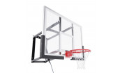 Баскетбольный щит DFC со съёмным регулятором высоты, стекло 6 мм, 120 х 80 см