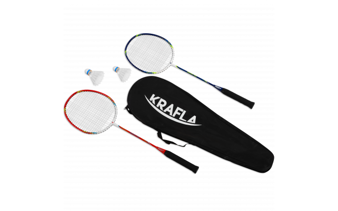 KRAFLA COMFORT200 Набор для бадминтона с ракетками (2 шт) и воланами (2 шт) KRAFLA COMFORT200 Набор для бадминтона с ракетками (2 шт) и воланами (2 шт)