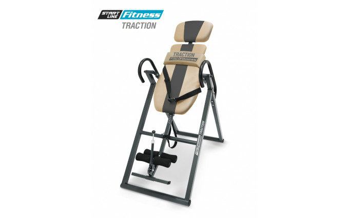 Инверсионный стол TRACTION бежево-серый с подушкой Инверсионный стол TRACTION бежево-серый с подушкой