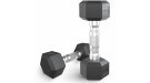 Гантель гексагональная UNIX Fit обрезиненная 2,5 кг